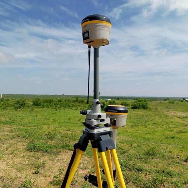 DGPS surveying equipment in the field